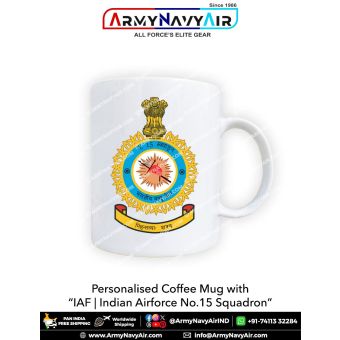 Personalised IAF Indian Air Force No 15 Squadron Mug: ArmyNavyAir.com