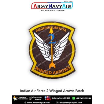 IAF Indian Air Force 2 Winged Arrows Patch : ArmyNavyAir.com