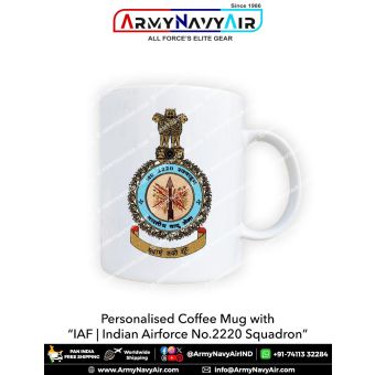 Personalised IAF Indian Air Force No 2220 Squadron Mug: ArmyNavyAir.com