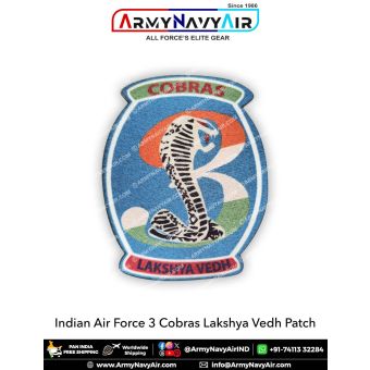 IAF Indian Air Force 3 Cobras Lakshya Vedh Patch : ArmyNavyAir.com