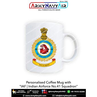 Personalised IAF Indian Air Force No 41 Squadron Mug : ArmyNavyAir.com
