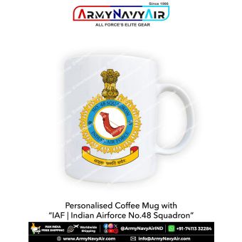Personalised IAF Indian Air Force No 48 Squadron Mug : ArmyNavyAir.com