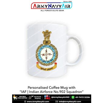 Personalised IAF Indian Air Force Signal Unit No 902 Mug: ArmyNavyAir.com