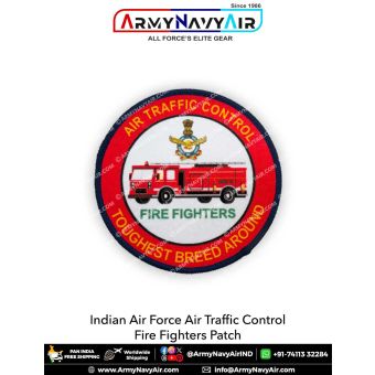 IAF Indian Air Force ATC Fire Fighters Patch : ArmyNavyAir.com