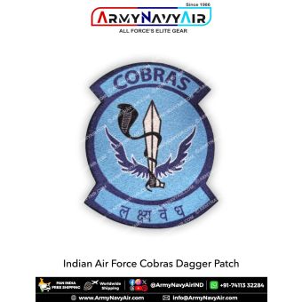 IAF Indian Air Force Cobras Dagger Patch : ArmyNavyAir.com
