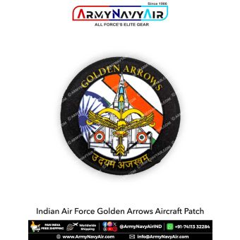 IAF Indian Air Force Golden Arrows Aircraft Patch : ArmyNavyAir.com