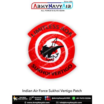 IAF Indian Air Force Sukhoi Vertigo Patch : ArmyNavyAir.com