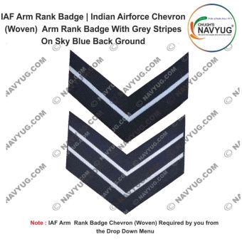 IAF | Indian Airforce Chevron (Woven) Arm Rank Badge : ArmyNavyAir.com