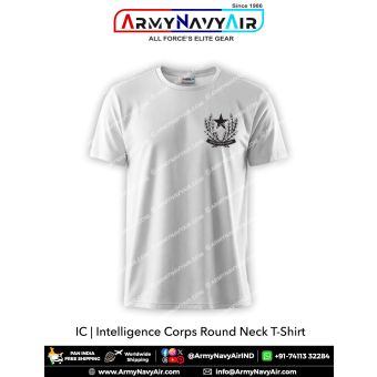 Personalised Intelligence Corps Round Neck T-Shirt : ArmyNavyAir.com