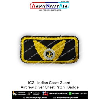 Coast Guard Aircrew Diver Embroidery Chest Badge : ArmyNavyAir.com