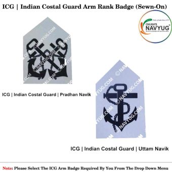 ICG | Indian Costal Guard Arm Rank Badge : ArmyNavyAir.com