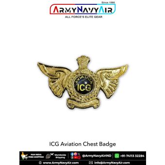 Indian Coast Guard Aviation Metal Chest Badge