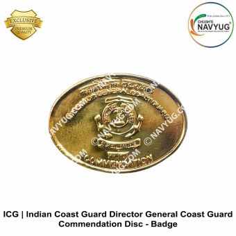 ICG | Indian Coast Guard (Director General - Coast Guard) Commendation Disc-Chest Badge : ArmyNavyAir.com
