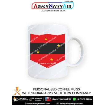 Personalised Coffee Mugs With Army Southern Command HQ Logo