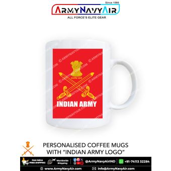 Personalised Coffee Mugs With Indian Army logo