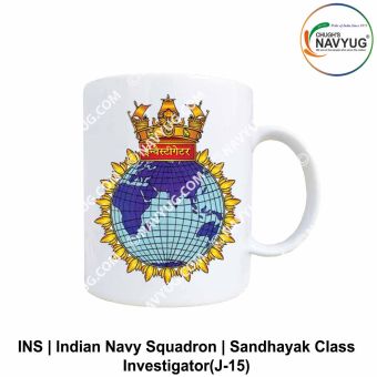Navy Sandhayak Class Mug |Indian Navy (Survey Ship) Souvenir Gift-Investigator (J-15)