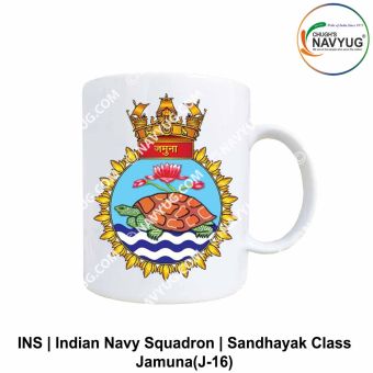 Navy Sandhayak Class Mug |Indian Navy (Survey Ship) Souvenir Gift-Jamuna (J-16)