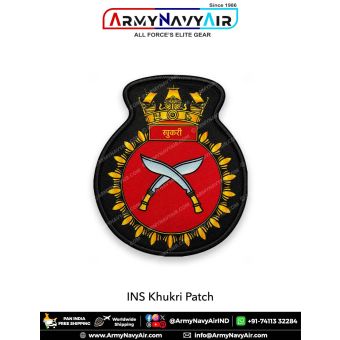 Indian Navy INS Khukri Patch