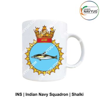 Personalised Indian Navy INS Shalki Mug with submarine design
