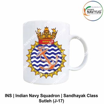 Navy Sandhayak Class Mug |Indian Navy (Survey Ship) Souvenir Gift-Sutlej (J-17)