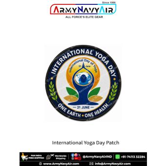 International Yoga Day Patch | One Earth One Health