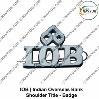 Indian Overseas Bank Security Shoulder Title : ArmyNavyAir.com