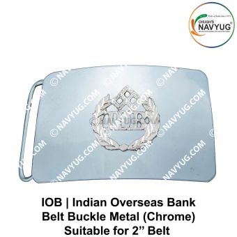 IOB Indian Overseas Bank Security Belt Buckle : ArmyNavyAir.com