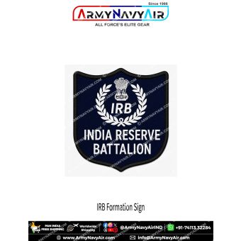 IRB Formation Sign | India Reserve Battalion Patch