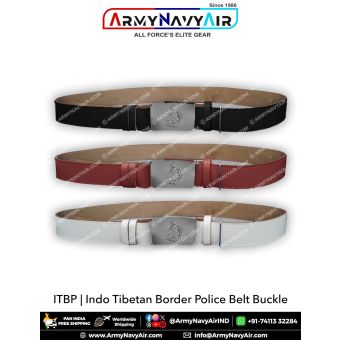 ITBP Leather Belt : ArmyNavyAir.com