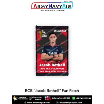 RCB Jacob Bethell Fan Patch - Must Have For True Fans! : ArmyNavyAir.com