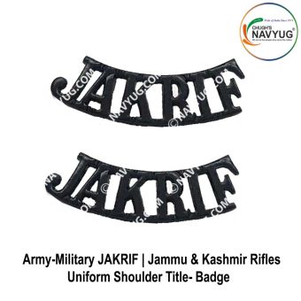 JAKRIF Jammu & Kashmir Rifles Shoulder Title Badge : ArmyNavyAir.com