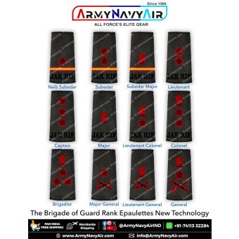 Indian Army JAKRIF Rank Epaulettes : ArmyNavyAir.com