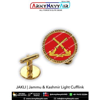 Jammu Kashmir Light Infantry Cufflinks : ArmyNavyAir.com
