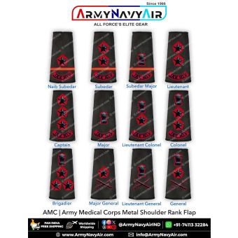 JAKRIF Metal Rank Epaulettes : ArmyNavyAir.com