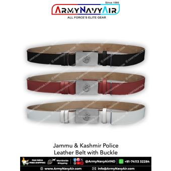 Jammu Kashmir Police Leather Belt : ArmyNavyAir.com