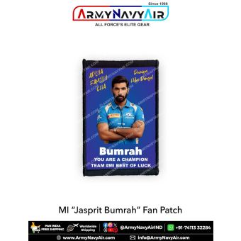 MI Jasprit Bumrah Fan Patch - Must Have For True Fans! : ArmyNavyAir.com