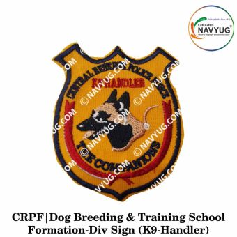 CRPF K9 Handler Formation Div Sign : ArmyNavyAir.com