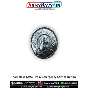 Karnataka Fire & Emergency Service Button Set of 7pcs : ArmyNavyAir.com