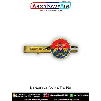 Karnataka Police Tie Pin : ArmyNavyAir.com