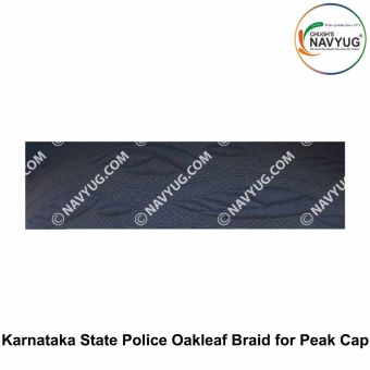 KSP|Karnataka State Police Oakleaf Braid For Peak Cap (1.5 Inch Width ) Braid In meter