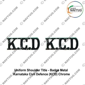 KCD Karnataka Civil Defence Shoulder Title Badge : ArmyNavyAir.com