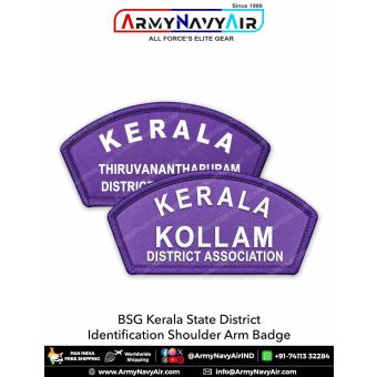 BSG Kerala State District Shoulder Arm Badge