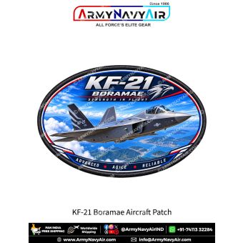 KF-21 Boramae Multirole Fighter Aircraft Patch for Aviation Enthusiasts and Collectors