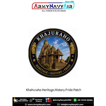 Khajuraho Heritage History Pride Round Patch