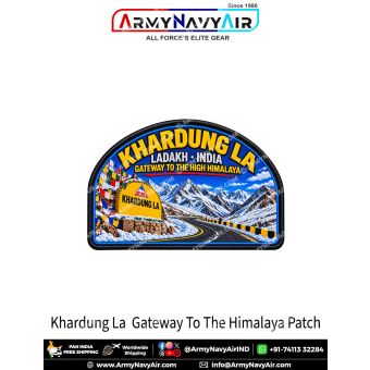 Khardung La Himalayan Adventure Patch Ladakh Snow Mountain Road Travel Souvenir