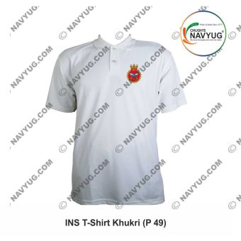 Personalised Indian Navy T-Shirt INS Khukri : ArmyNavyAir.com