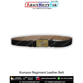 Kumaon Regiment Leather Belt : ArmyNavyAir.com