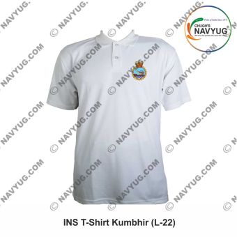 Personalised Indian Navy T-Shirt INS Kumbhir : ArmyNavyAir.com