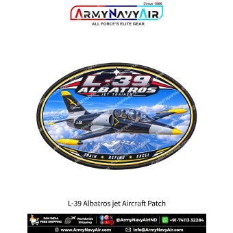 L-39 Albatros Jet Trainer Aircraft Patch for Aviation Enthusiasts and Collectors
