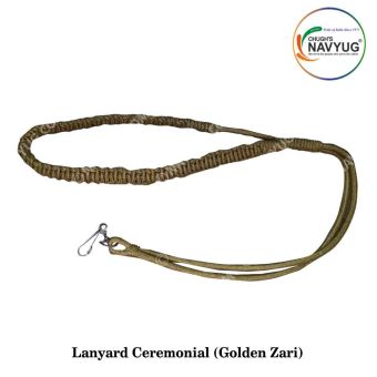 Golden Zari Ceremonial Lanyard for Parade & Uniform :ArmyNavyAir.com